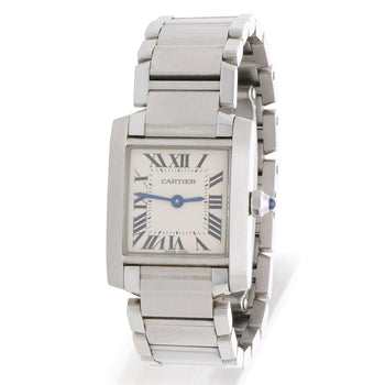 Vintage Cartier Tank Francaise W51008Q3 Silver Dial Steel Quartz Watch 20x25mm – Assay Jewelers