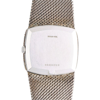 Vintage Longines Opal Mosaic Dial 34mm Diamond Bezel 18K White Gold Watch – Assay Jewelers