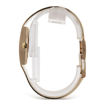 Vintage Omega for Tiffany & Co 14K Gold Textured Dial Manual Wind Bracelet Watch – Assay Jewelers