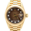 Vintage Rolex 6917 Datejust Presidential 23mm Brown Diamond Dial Gold Watch