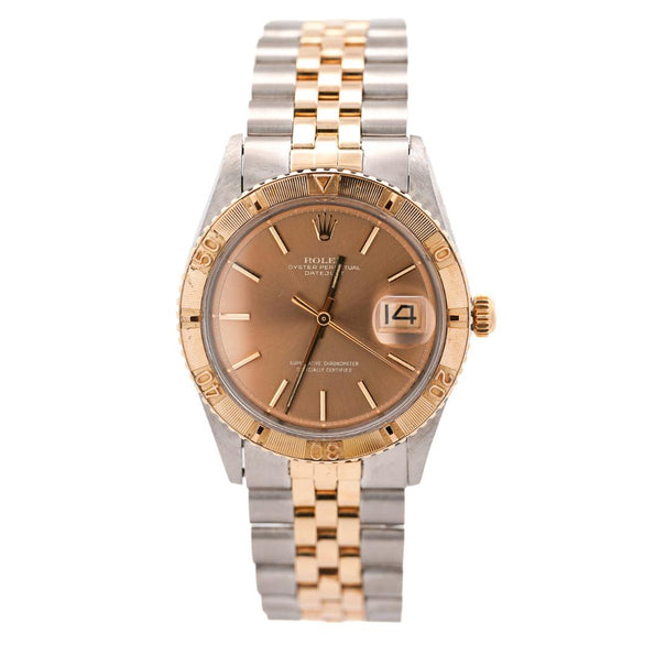 Vintage Rolex Datejust Thunderbird Turn-O-Graph Two Tone Gold Steel Watch