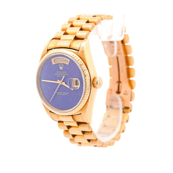 Vintage Rolex Day-Date Lapis Lazuli 18K Yellow Gold 36mm Watch – Assay Jewelers