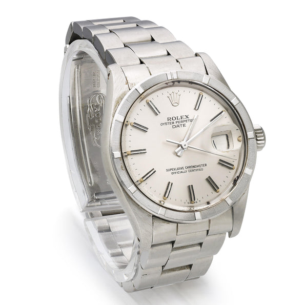 Vintage Rolex Oyster Perpetual Date Ref 1501 34mm Watch
