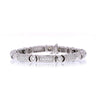 Vintage Suna Signed 7 carat Natural Diamond and Platinum Bracelet, 7 inches, 6mm