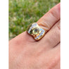 Vintage Yellow Sapphire Mens Ring