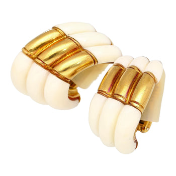 White Agate & 18K Yellow Gold Earring & Link Necklace Jewelry Set – Assay Jewelers